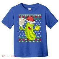 Pickleball Santa Claus Ugly Christmas Pattern Cool Gift Toddler T-Shirt thumb 0