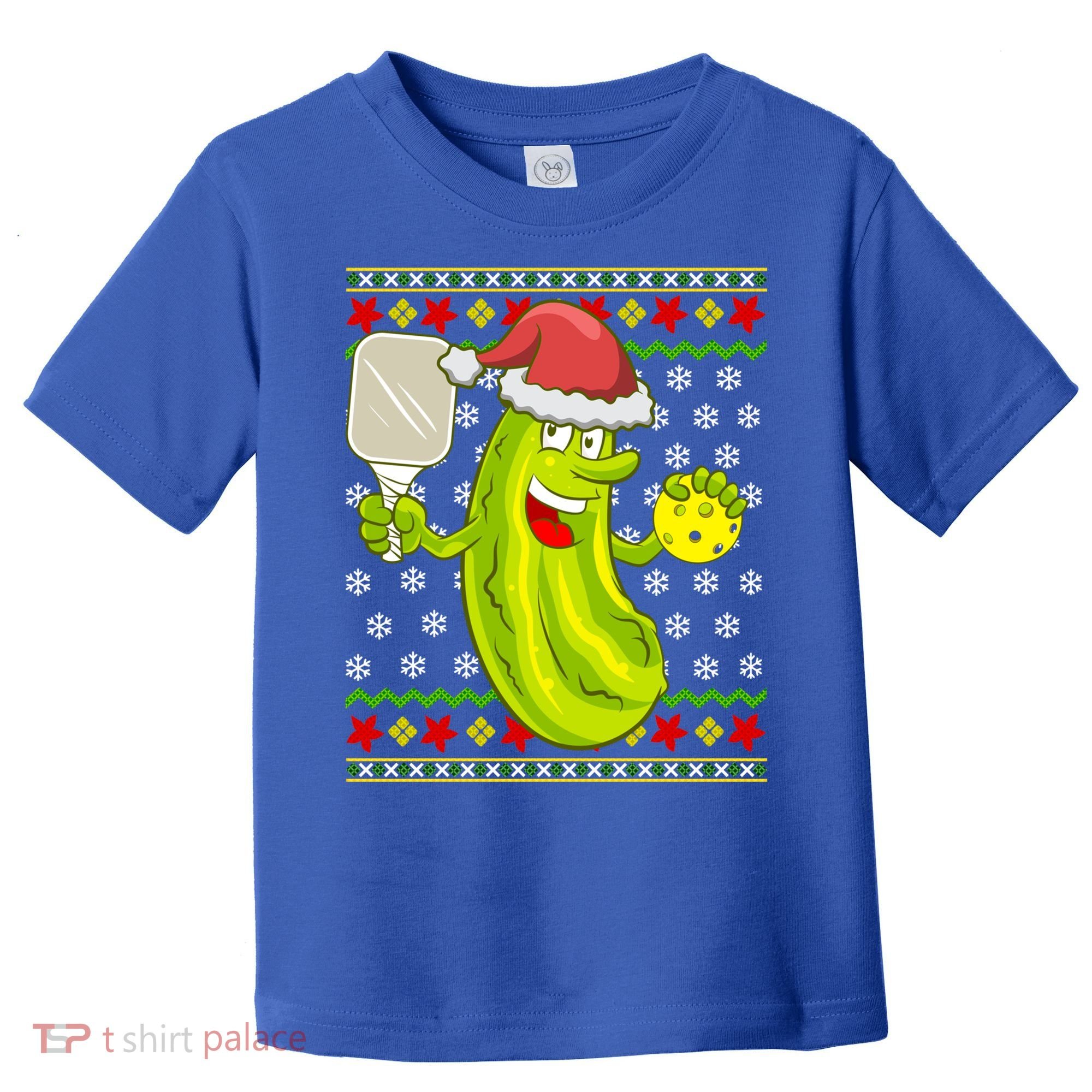 Pickleball Santa Claus Ugly Christmas Pattern Cool Gift Toddler T-Shirt