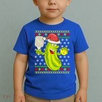 Pickleball Santa Claus Ugly Christmas Pattern Cool Gift Toddler T-Shirt thumb 2