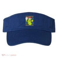 Pickleball Santa Claus Ugly Christmas Pattern Cool Gift Visor thumb 0