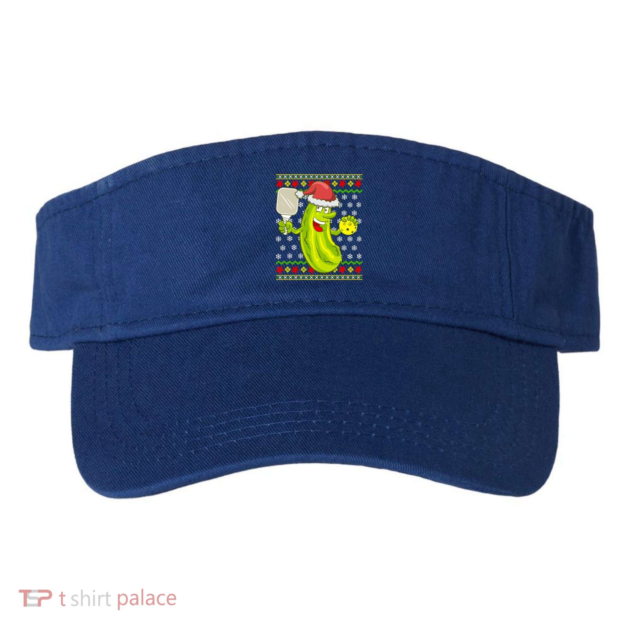Pickleball Santa Claus Ugly Christmas Pattern Cool Gift Visor