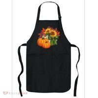 Pumpkin Sunflower Cute Floral Fall Autumn Season Apron thumb 0