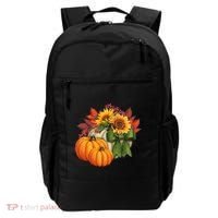 Pumpkin Sunflower Cute Floral Fall Autumn Season Backpack thumb 0