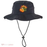 Pumpkin Sunflower Cute Floral Fall Autumn Season Bucket Hat thumb 0