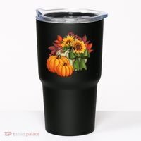 Pumpkin Sunflower Cute Floral Fall Autumn Season Tumbler thumb 0