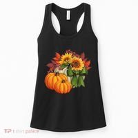 Pumpkin Sunflower Cute Floral Fall Autumn Season Women's Tank Top thumb 0
