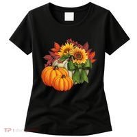 Pumpkin Sunflower Cute Floral Fall Autumn Season Women's T-Shirt thumb 0