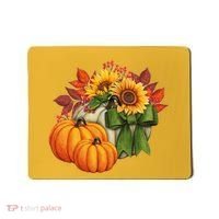 Pumpkin Sunflower Cute Floral Fall Autumn Season Mousepad thumb 0
