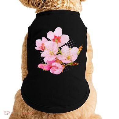 Pink Springtime Cherry Blossoms Sakura Doggie Tank