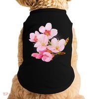 Pink Springtime Cherry Blossoms Sakura Doggie Tank thumb 0
