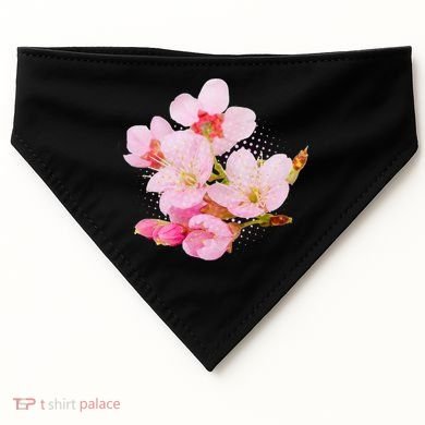 Pink Springtime Cherry Blossoms Sakura USA-Made Doggie Bandana
