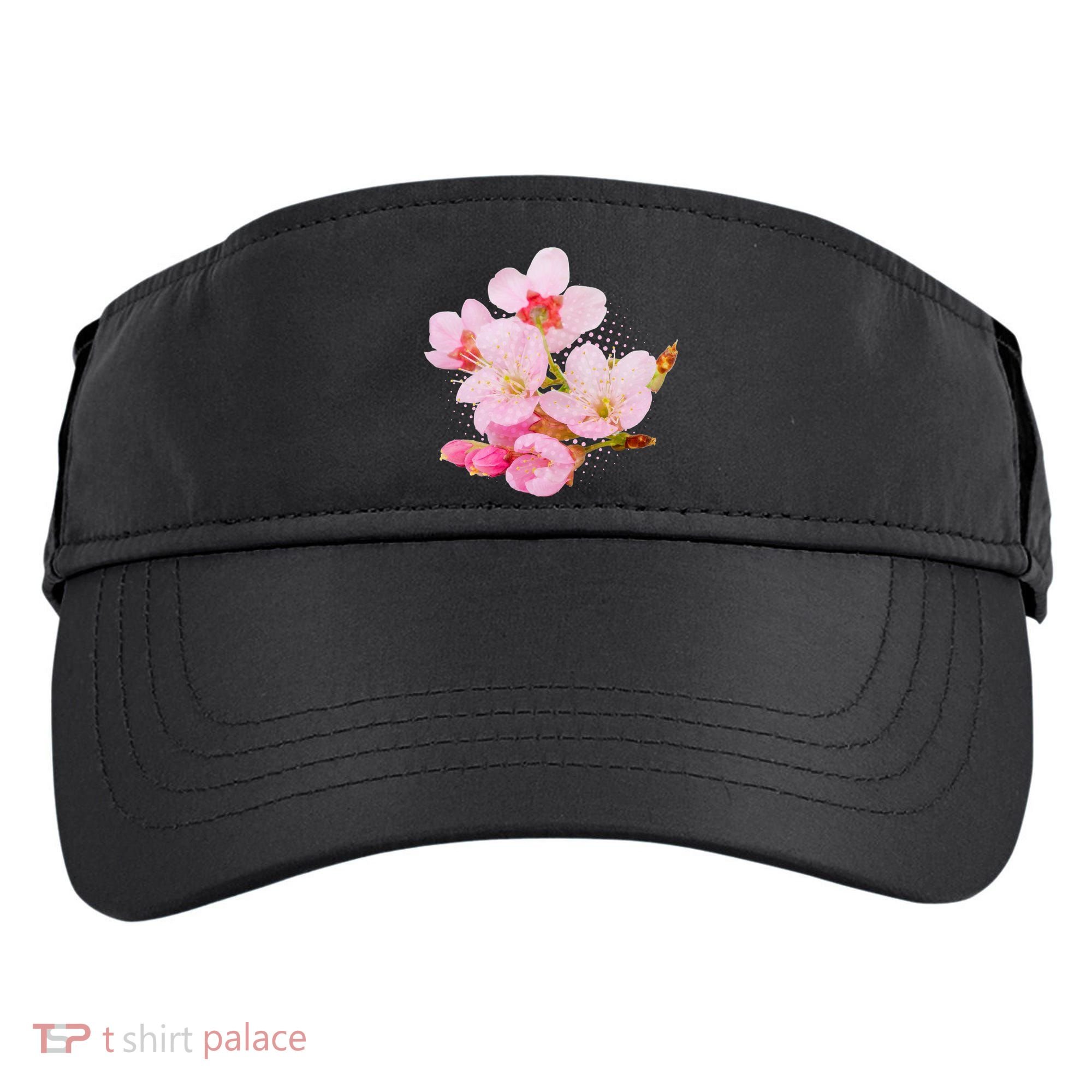 Pink Springtime Cherry Blossoms Sakura Adult Drive Performance Visor