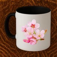 Pink Springtime Cherry Blossoms Sakura Coffee Mug thumb 2