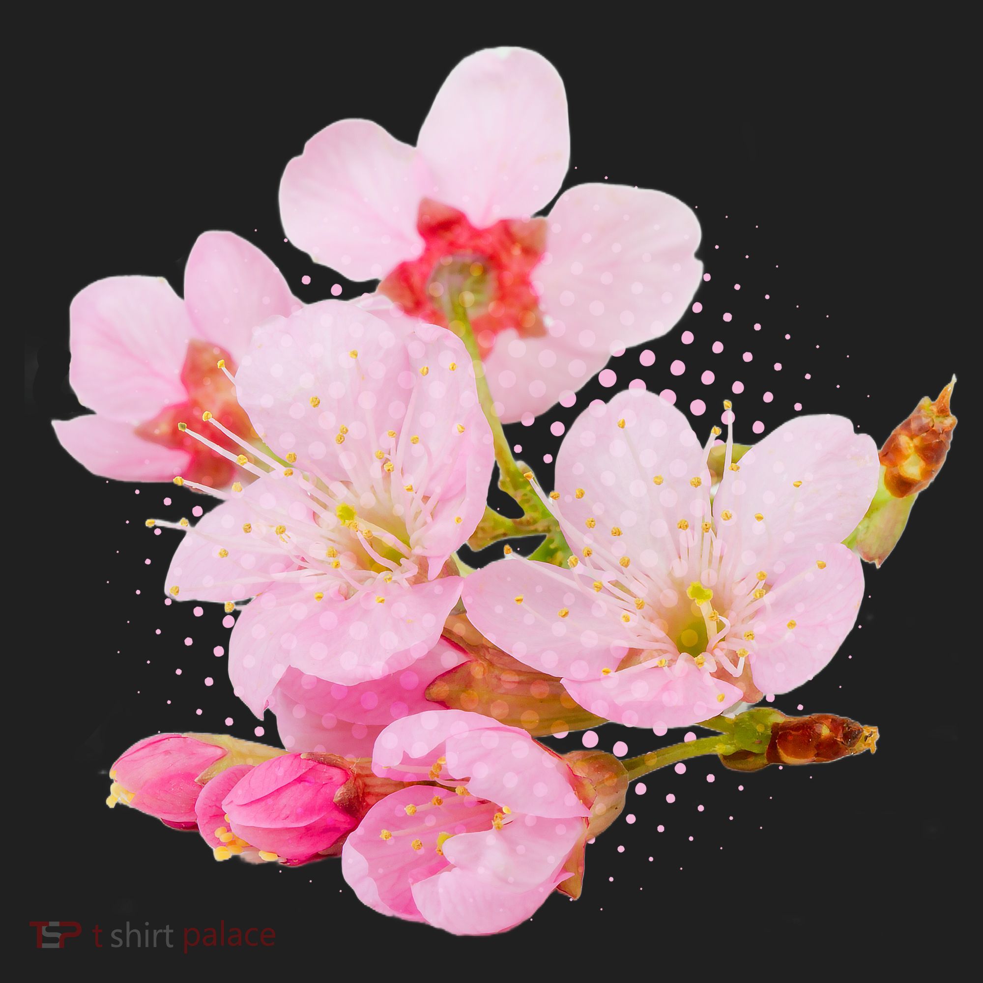 Pink Springtime Cherry Blossoms Sakura 12oz Stainless Steel Coffee Mug