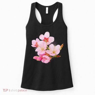Pink Springtime Cherry Blossoms Sakura Women's Tank Top