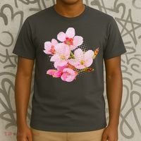 Pink Springtime Cherry Blossoms Sakura T-Shirt thumb 3