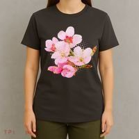 Pink Springtime Cherry Blossoms Sakura T-Shirt thumb 4