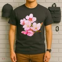 Pink Springtime Cherry Blossoms Sakura T-Shirt thumb 6