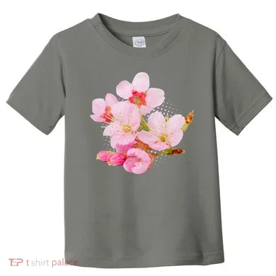 Pink Springtime Cherry Blossoms Sakura Toddler T-Shirt