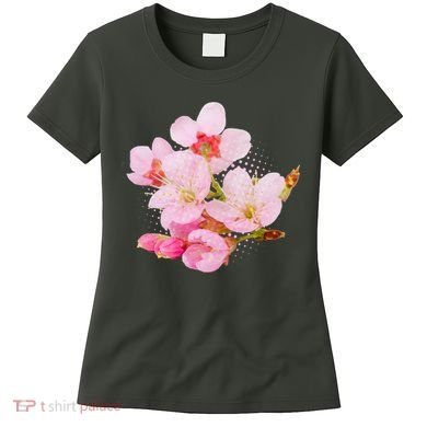 Pink Springtime Cherry Blossoms Sakura Women's T-Shirt