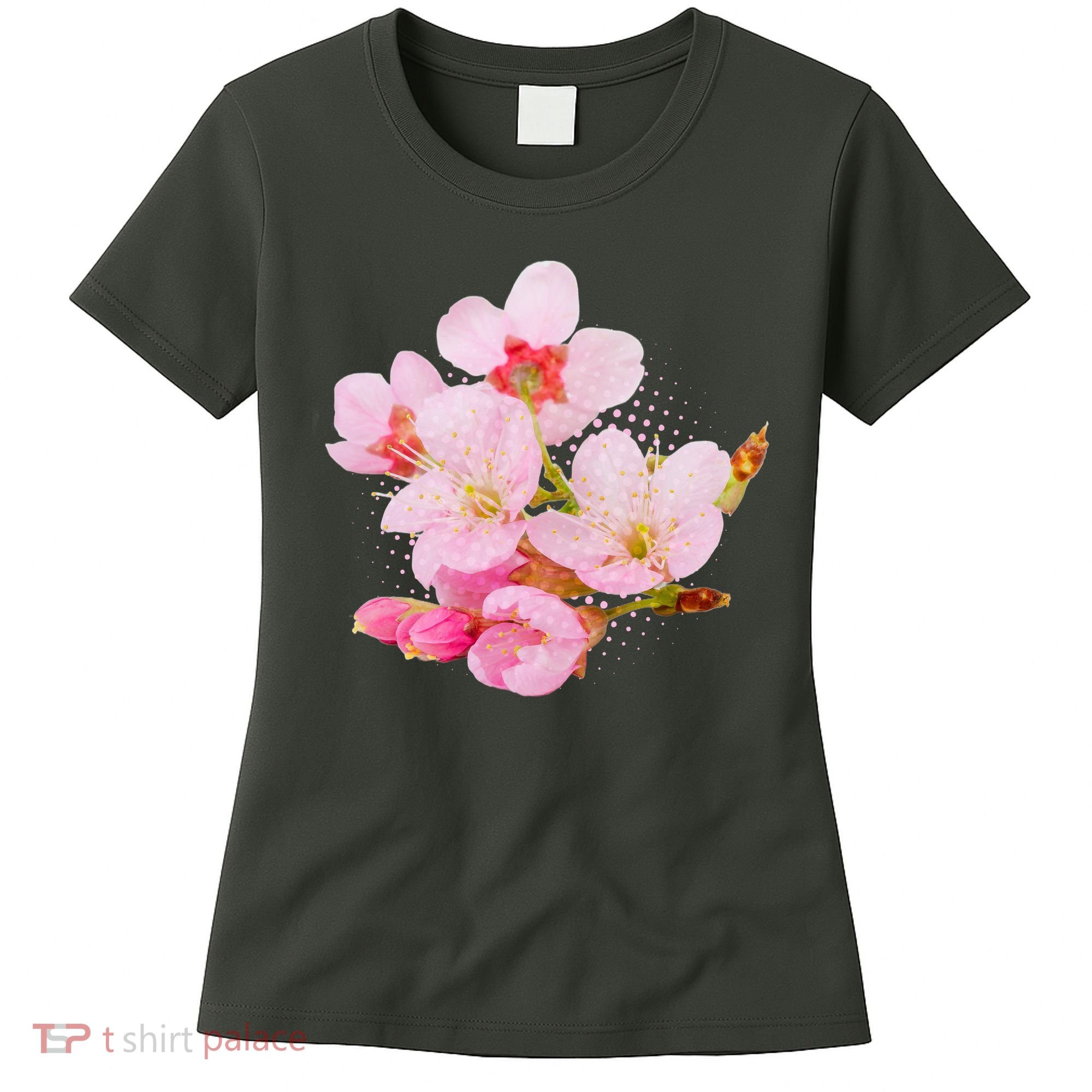 Pink Springtime Cherry Blossoms Sakura Women's T-Shirt