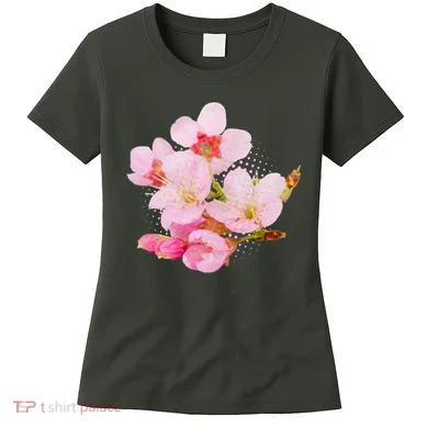 Pink Springtime Cherry Blossoms Sakura Women's T-Shirt