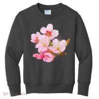Pink Springtime Cherry Blossoms Sakura Kids Sweatshirt thumb 0