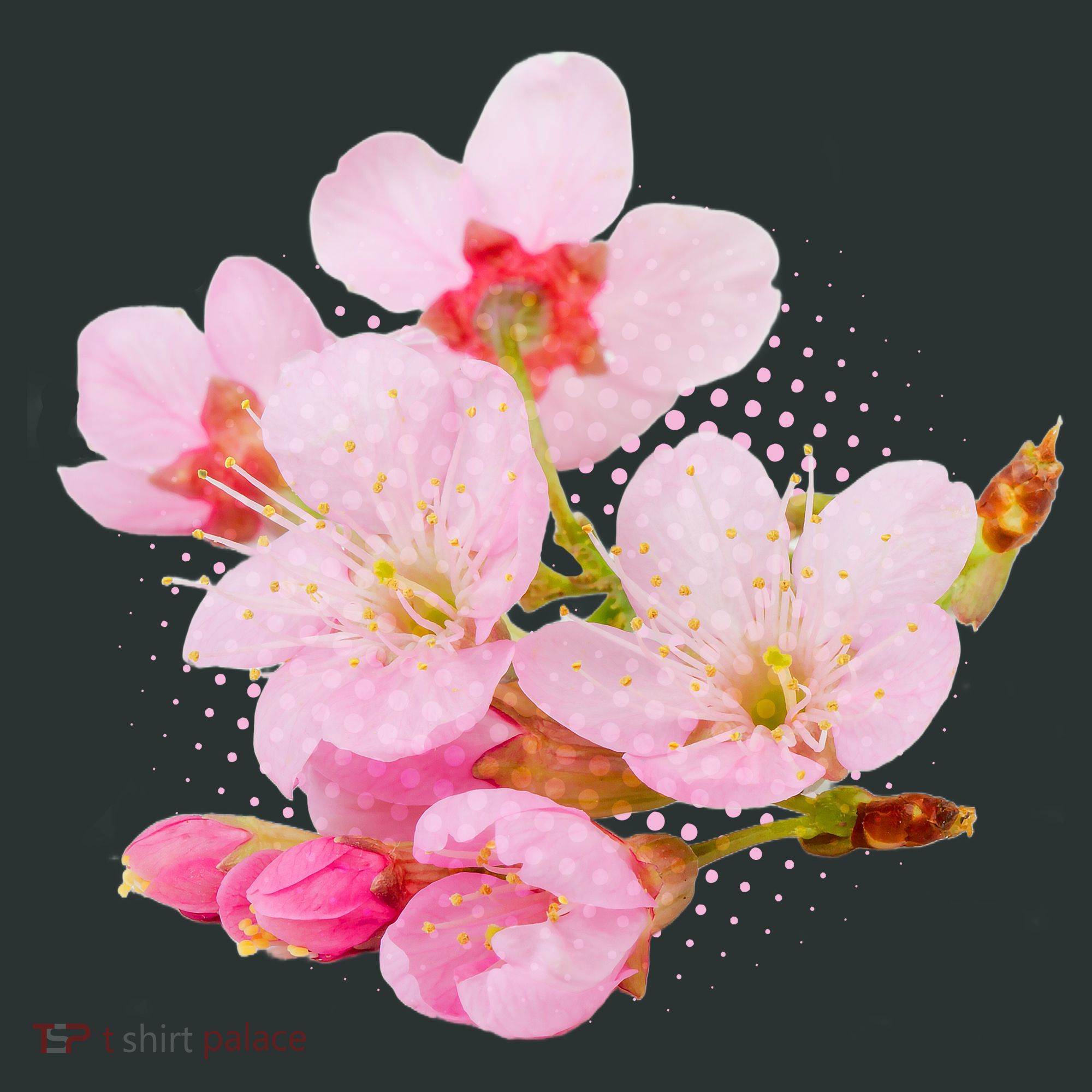 Pink Springtime Cherry Blossoms Sakura Kids Hoodie