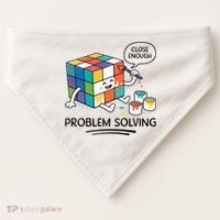 Problem Solving Close Enough USA-Made Doggie Bandana thumb 0