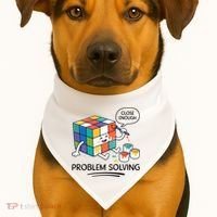 Problem Solving Close Enough USA-Made Doggie Bandana thumb 1
