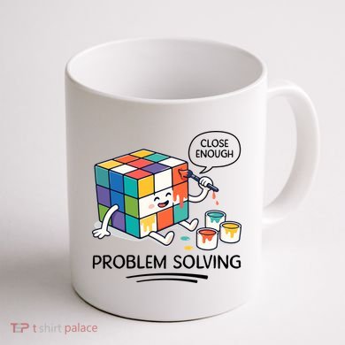 Problem Solving Close Enough Coffee Mug back