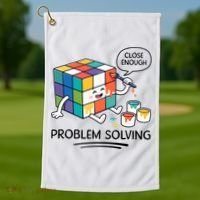 Problem Solving Close Enough Golf Towel thumb 1