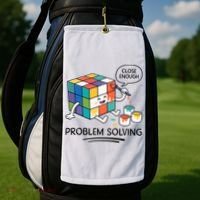 Problem Solving Close Enough Golf Towel thumb 2