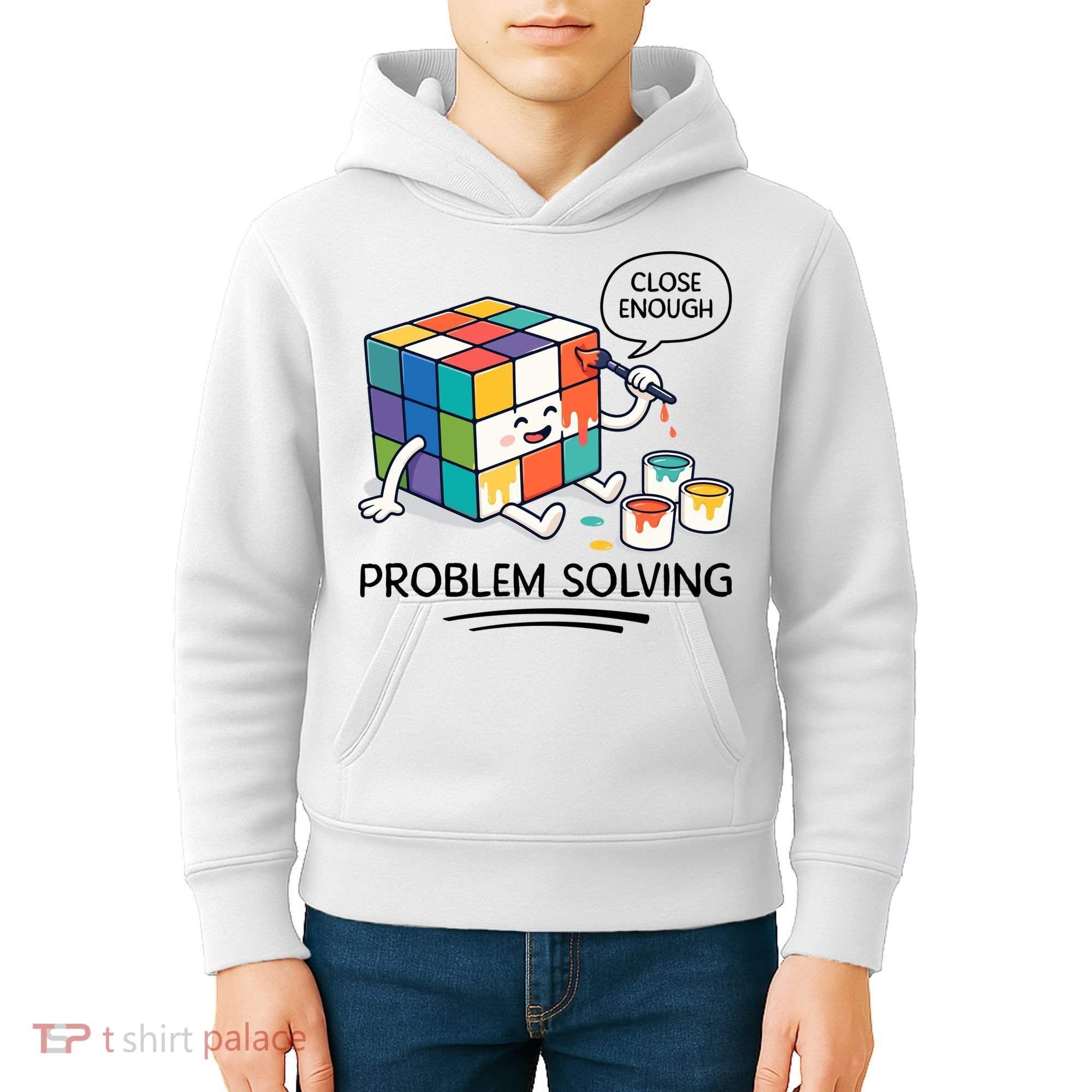 Problem Solving Close Enough Kids Hoodie
