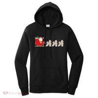 Poodle Santa Christmas Sleigh Funny Poodle Xmas Cool Gift Women's Hoodie thumb 0