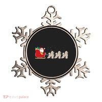Poodle Santa Christmas Sleigh Funny Poodle Xmas Cool Gift Ornament thumb 0