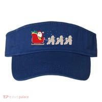 Poodle Santa Christmas Sleigh Funny Poodle Xmas Cool Gift Visor thumb 0