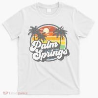 Palm Springs California Beach Retro Vintage Vacation Gift T-Shirt thumb 0
