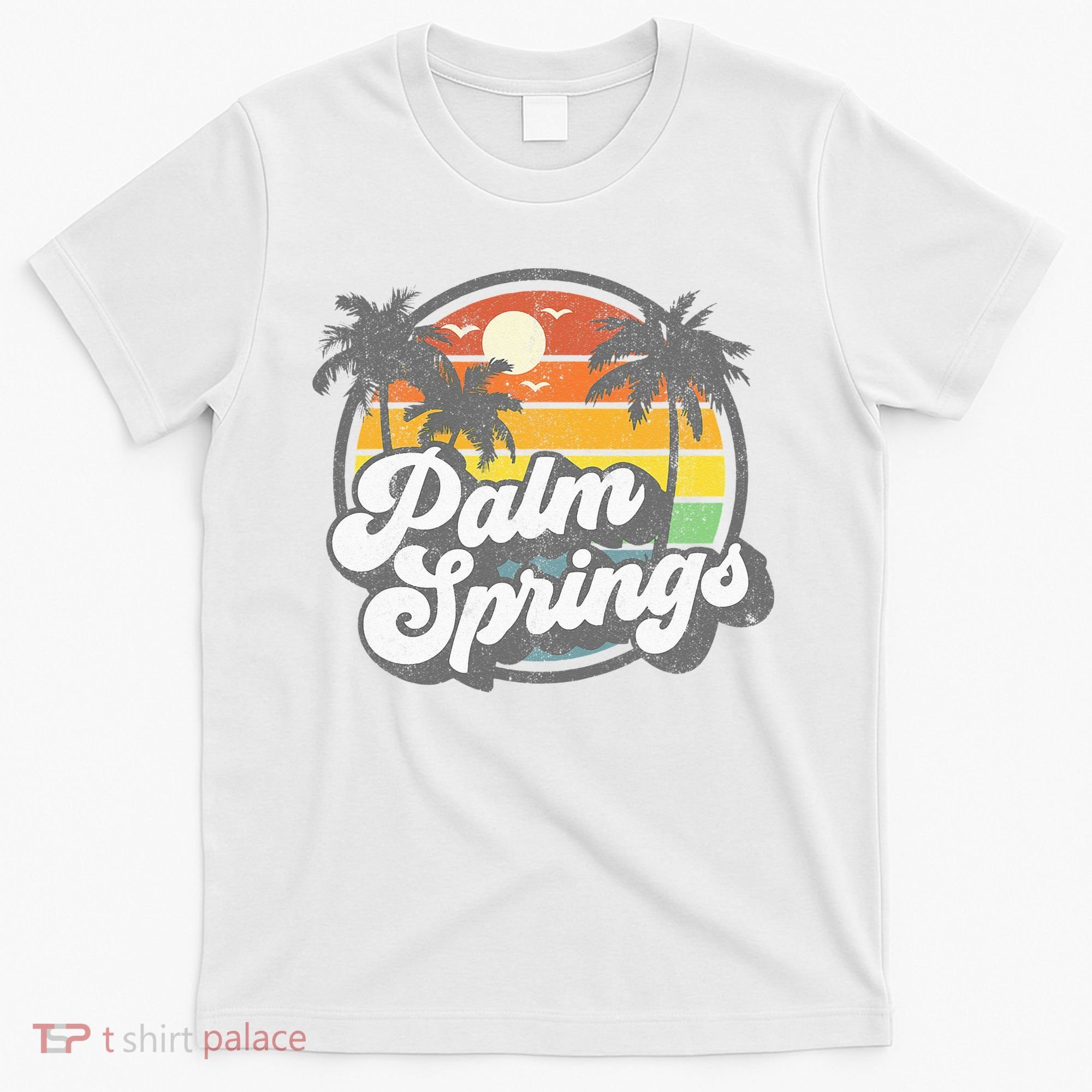 Palm Springs California Beach Retro Vintage Vacation Gift T-Shirt