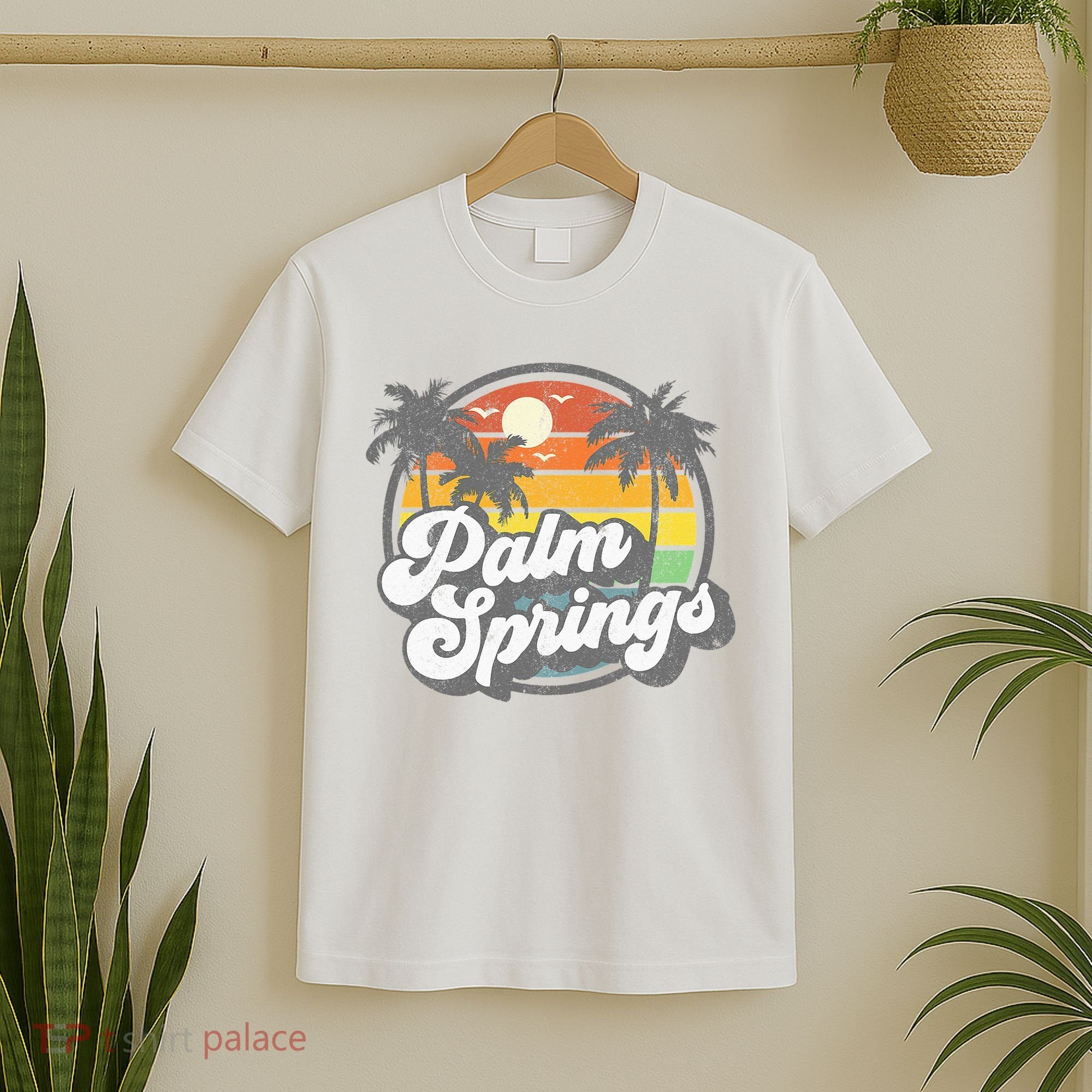 Palm Springs California Beach Retro Vintage Vacation Gift T-Shirt
