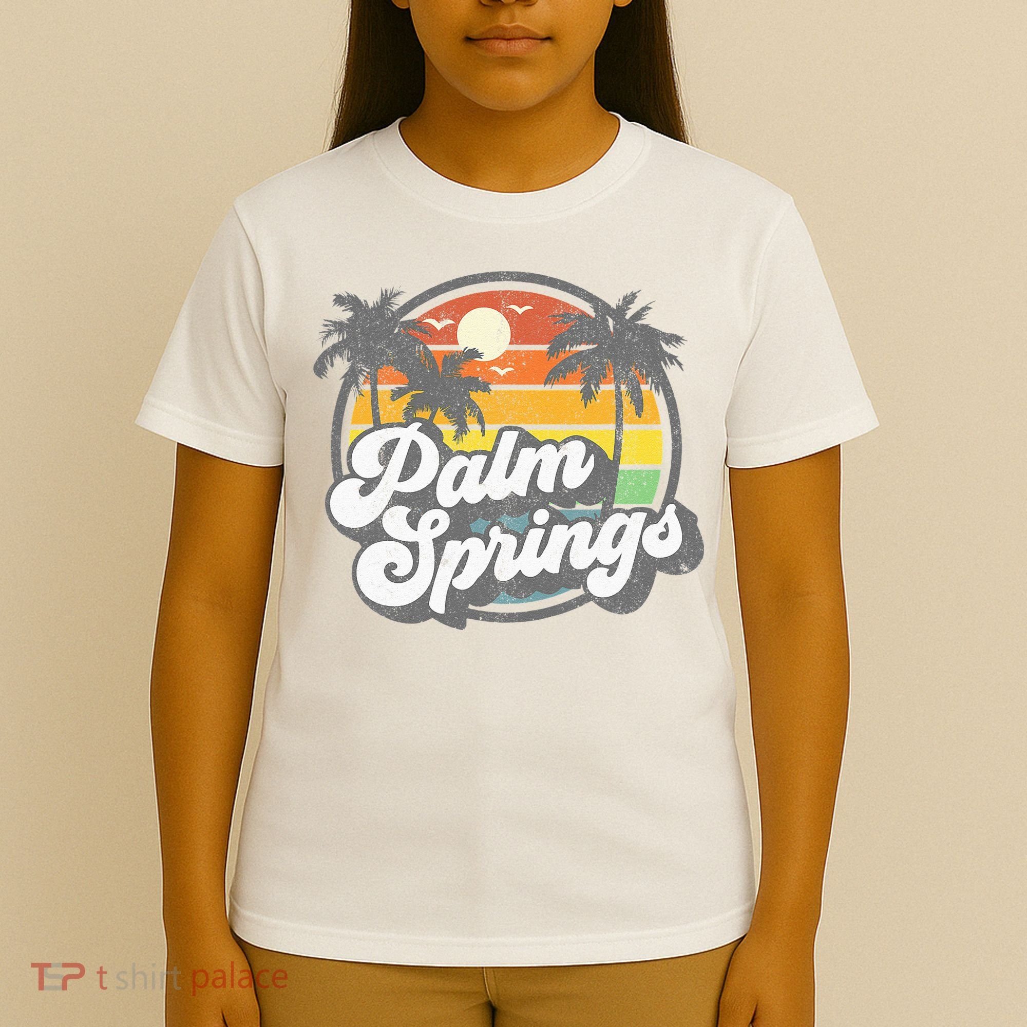 Palm Springs California Beach Retro Vintage Vacation Gift T-Shirt