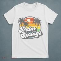 Palm Springs California Beach Retro Vintage Vacation Gift T-Shirt thumb 5