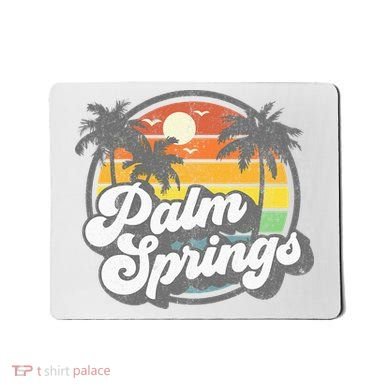 Palm Springs California Beach Retro Vintage Vacation Gift Mousepad