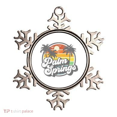 Palm Springs California Beach Retro Vintage Vacation Gift Ornament