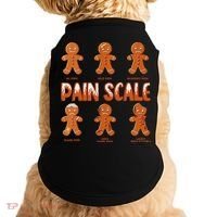 Pain Scale Christmas Nurse Gingerbread Man Pain Assessment Doggie Tank thumb 0
