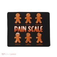 Pain Scale Christmas Nurse Gingerbread Man Pain Assessment Mousepad thumb 0
