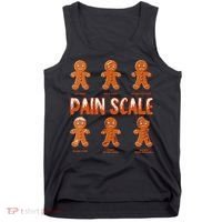 Pain Scale Christmas Nurse Gingerbread Man Pain Assessment Tank Top thumb 0