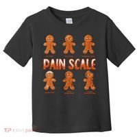 Pain Scale Christmas Nurse Gingerbread Man Pain Assessment Toddler T-Shirt thumb 0