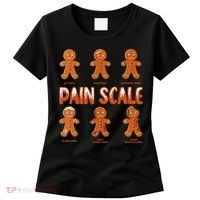 Pain Scale Christmas Nurse Gingerbread Man Pain Assessment Women's T-Shirt thumb 0