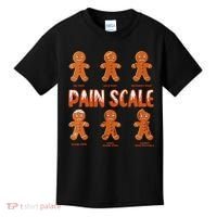 Pain Scale Christmas Nurse Gingerbread Man Pain Assessment Kids T-Shirt thumb 0